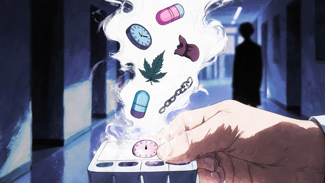 A hand places Avalide into an organizer as it dissolves into four new pills, each symbolizing a different medication alternative.